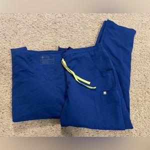 Dark Blue FIGS scrub set